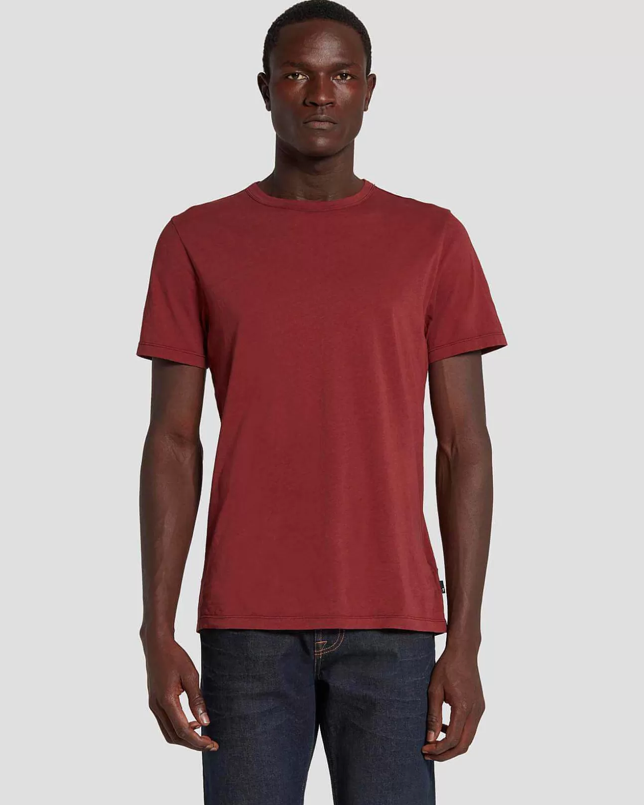 T-Stukken*Heren 7 For All Mankind Vederlicht T-Shirt Jagersgroen